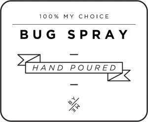 MINI Bug Spray Decal - White image 0