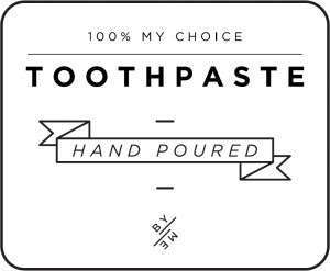 MINI Toothpaste Decal - White image 0