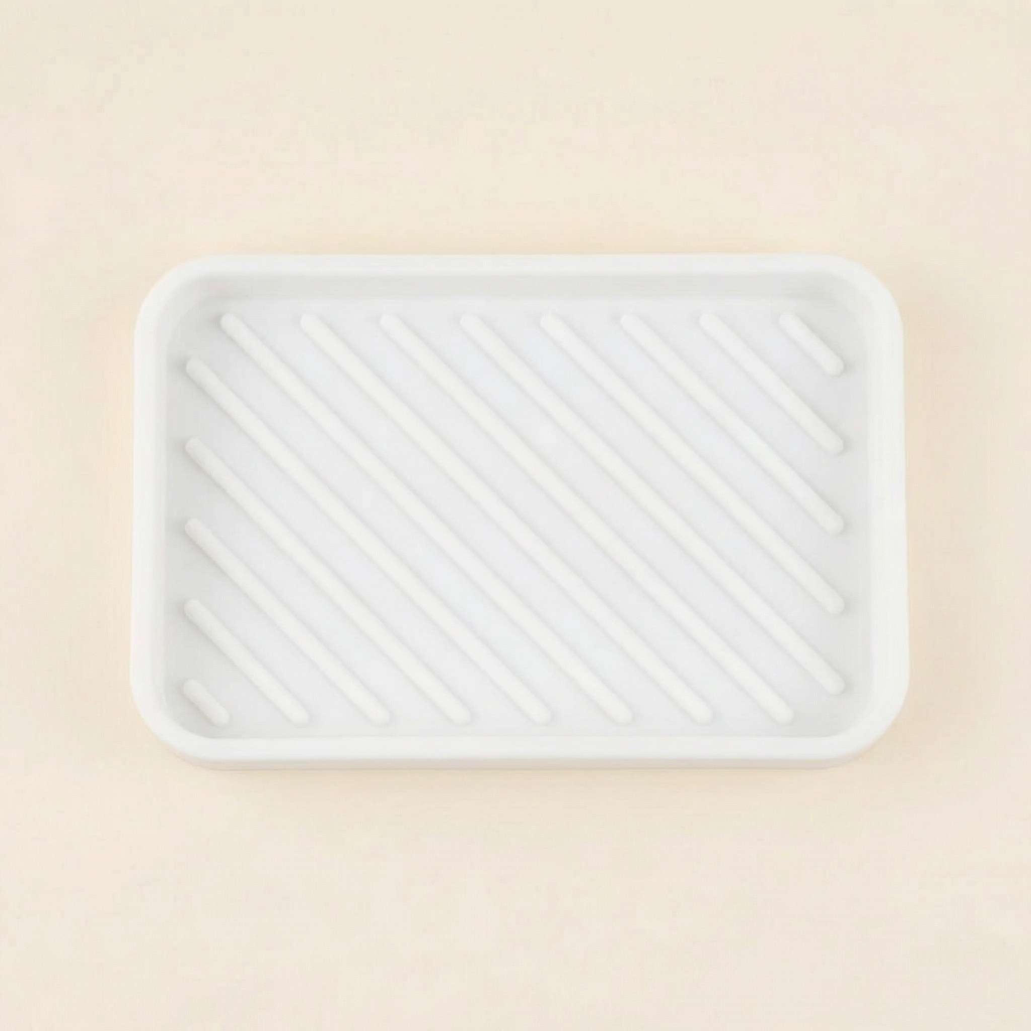 Silicone Drip Tray for Bamboo Pot Scrubbers - White image 0