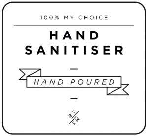 MINI Hand Sanitiser Decal - White image 0