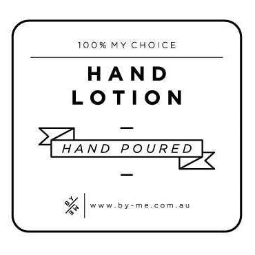 SMALL Hand Lotion Decal - White image 0