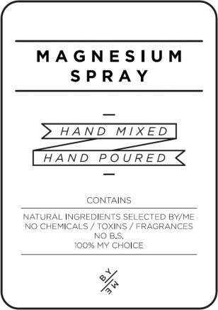 Medium Magnesium Spray Decal - White image 0