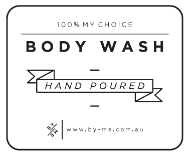 SMALL Body Wash Decal - White image 0