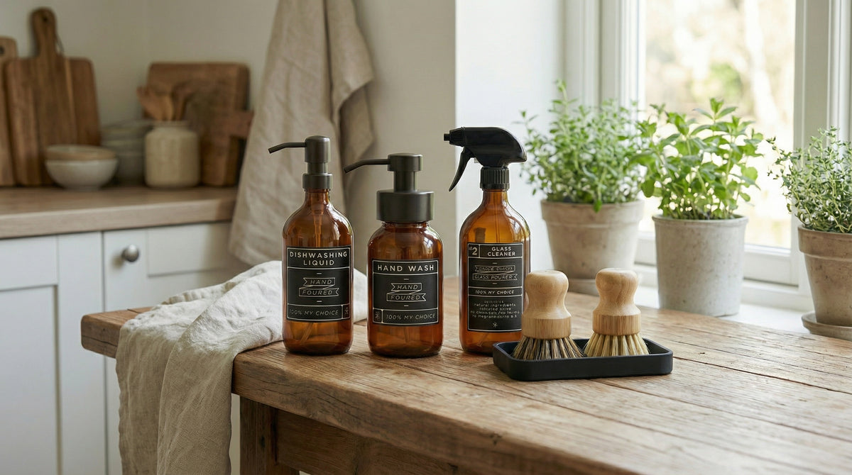 <p>Beautiful & Low-Tox<br/>Cleaning Products</p>