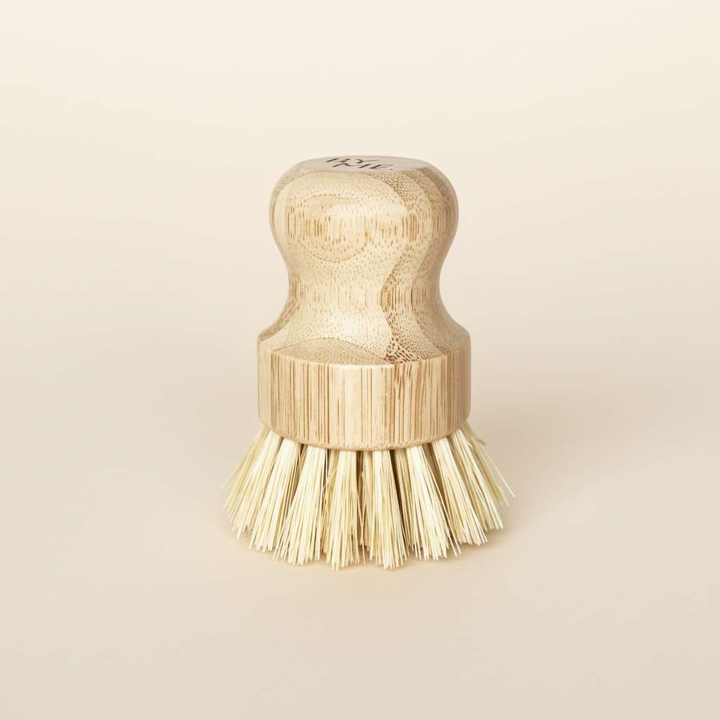 Bamboo Pot Scrubber - Soft Bristle image 0