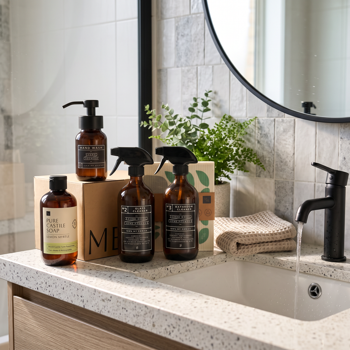 DIY Bathroom Cleaning Kit