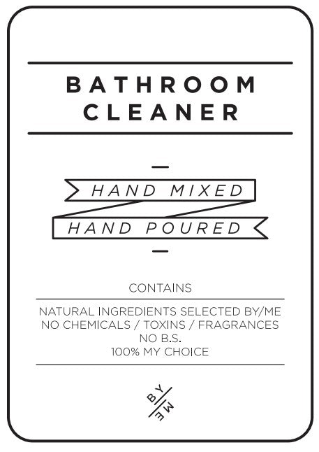 Medium Bathroom Cleaner Decal