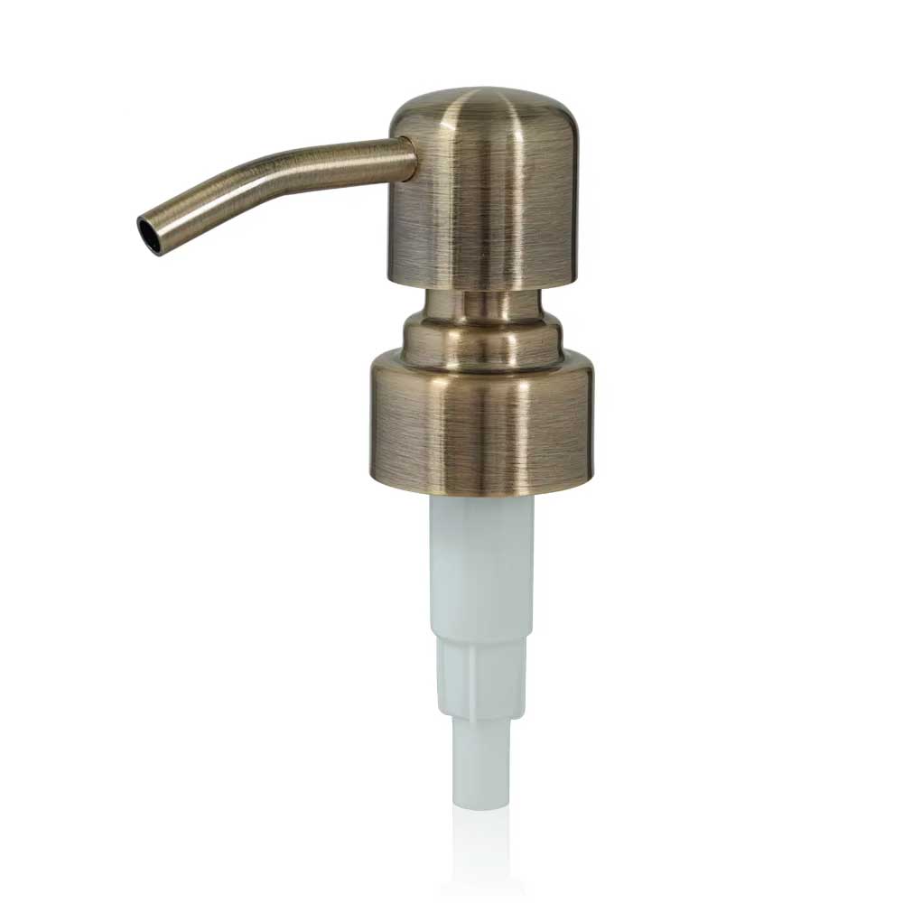Real metal soap & lotion dispenser pump head 28mm - Brass