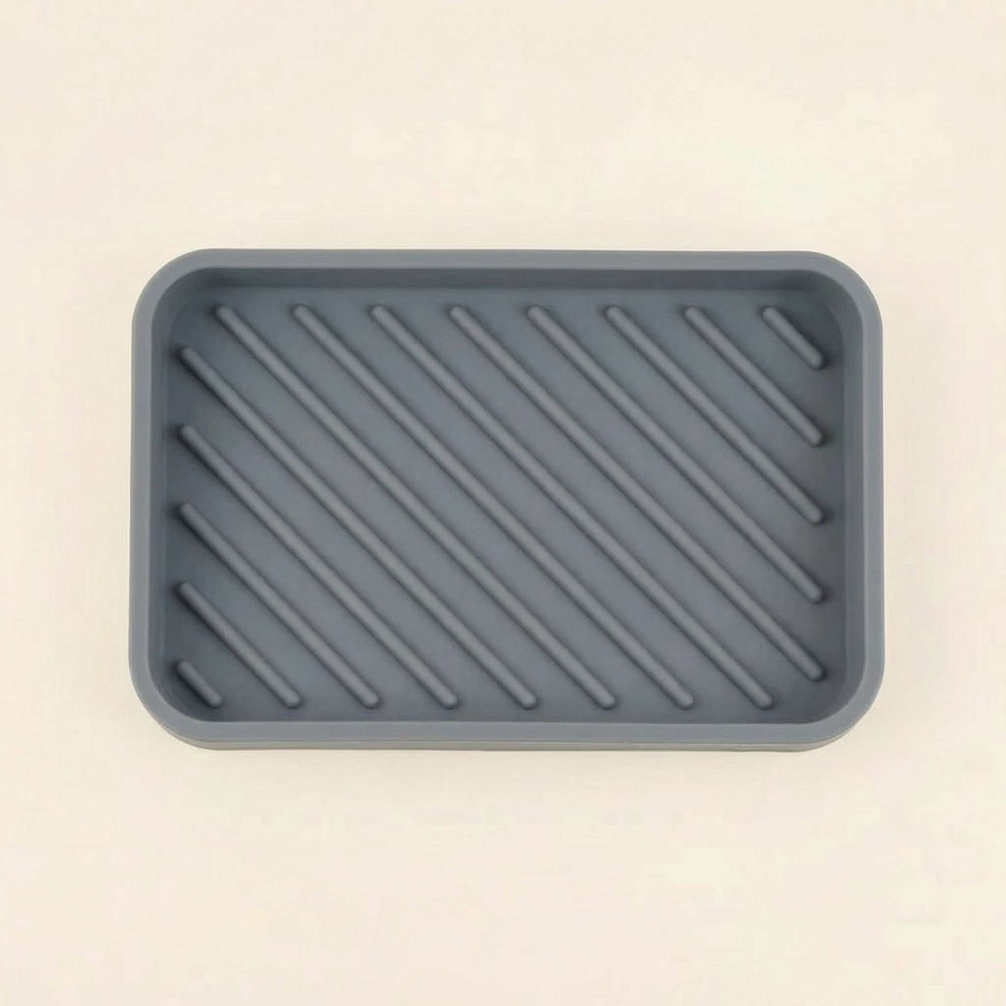 Silicone Drip Tray for Bamboo Pot Scrubbers - Grey image 0