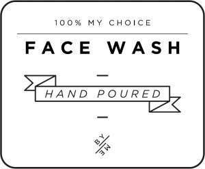 MINI Face Wash Decal - White image 0