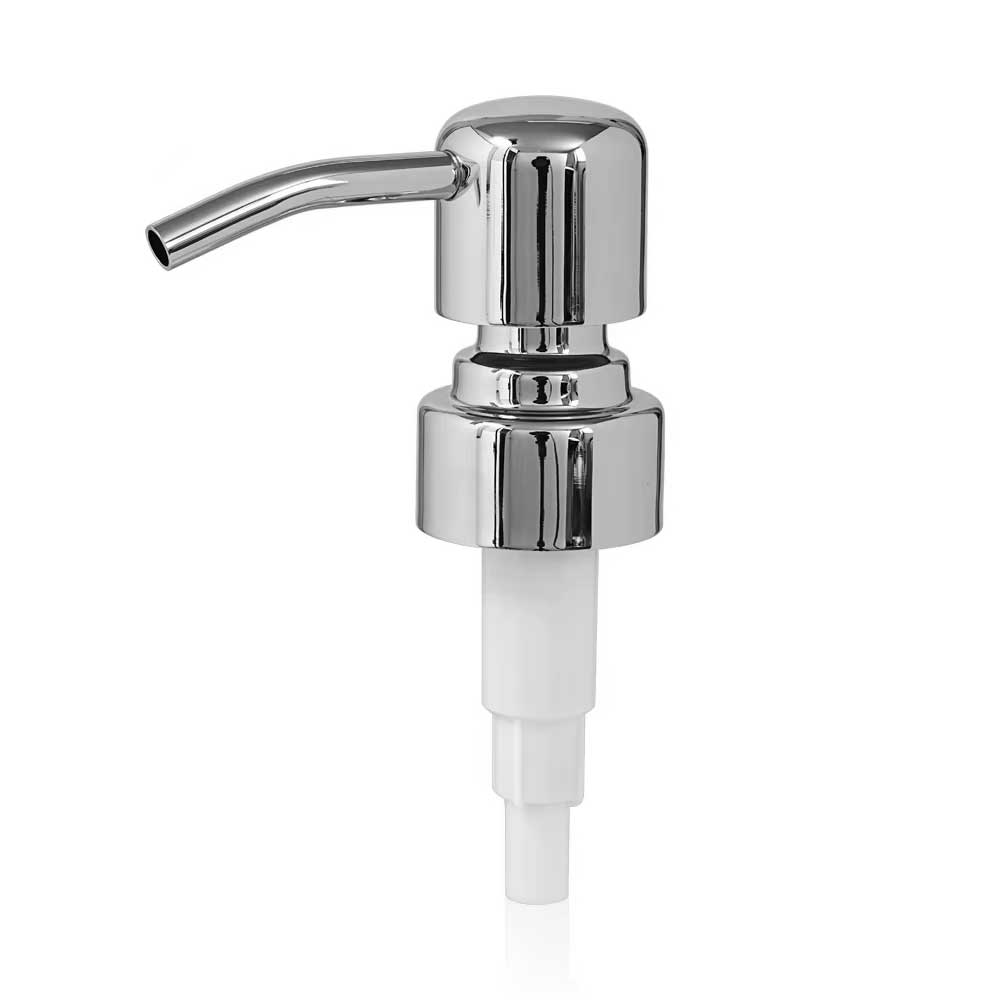 Real metal soap & lotion dispenser pump head 28mm - Chrome