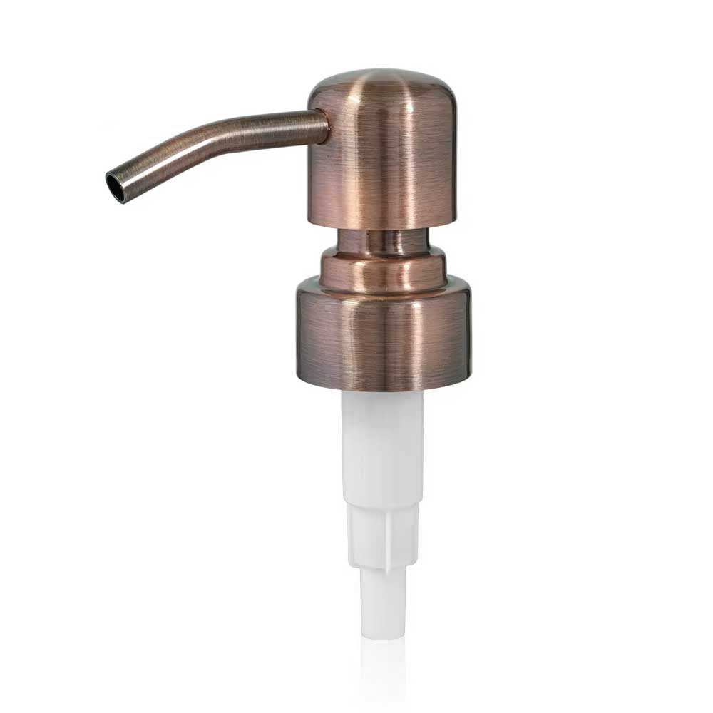 Real metal soap & lotion dispenser pump head 28mm - Copper