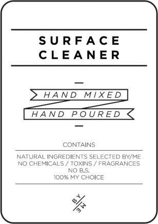 Medium Surface Cleaner Decal - White image 0