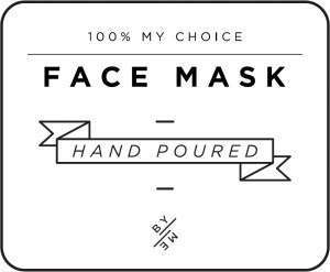 MINI Face Mask Decal - White image 0