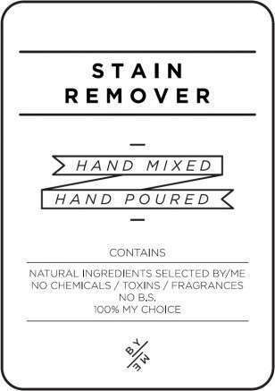 Medium Stain Remover Decal - White image 0