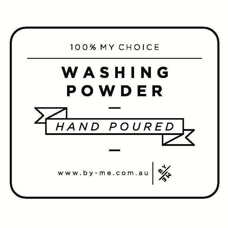 LARGE Washing Powder Decal – White image 0