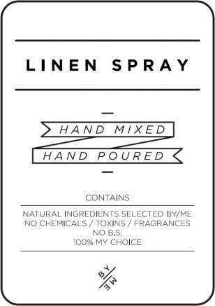 Medium Linen Spray Decal - White image 0