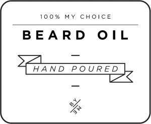 MINI Beard Oil Decal - White image 0