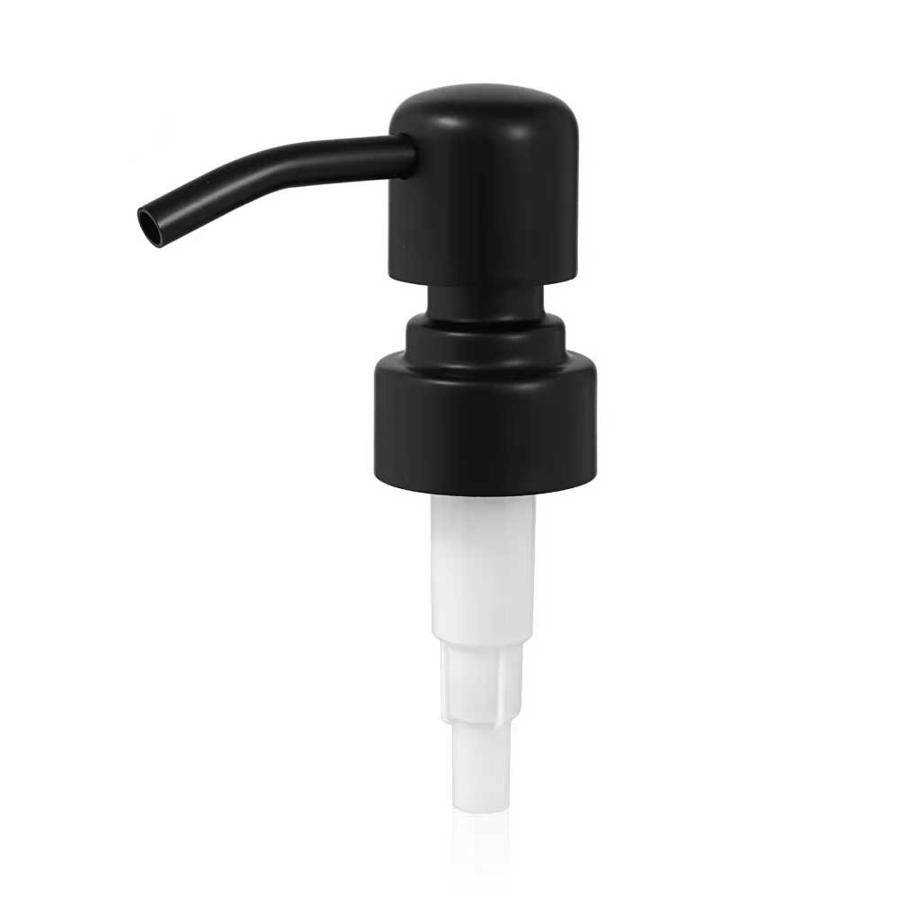 Real metal soap & lotion dispenser pump head 28mm - Matt Black