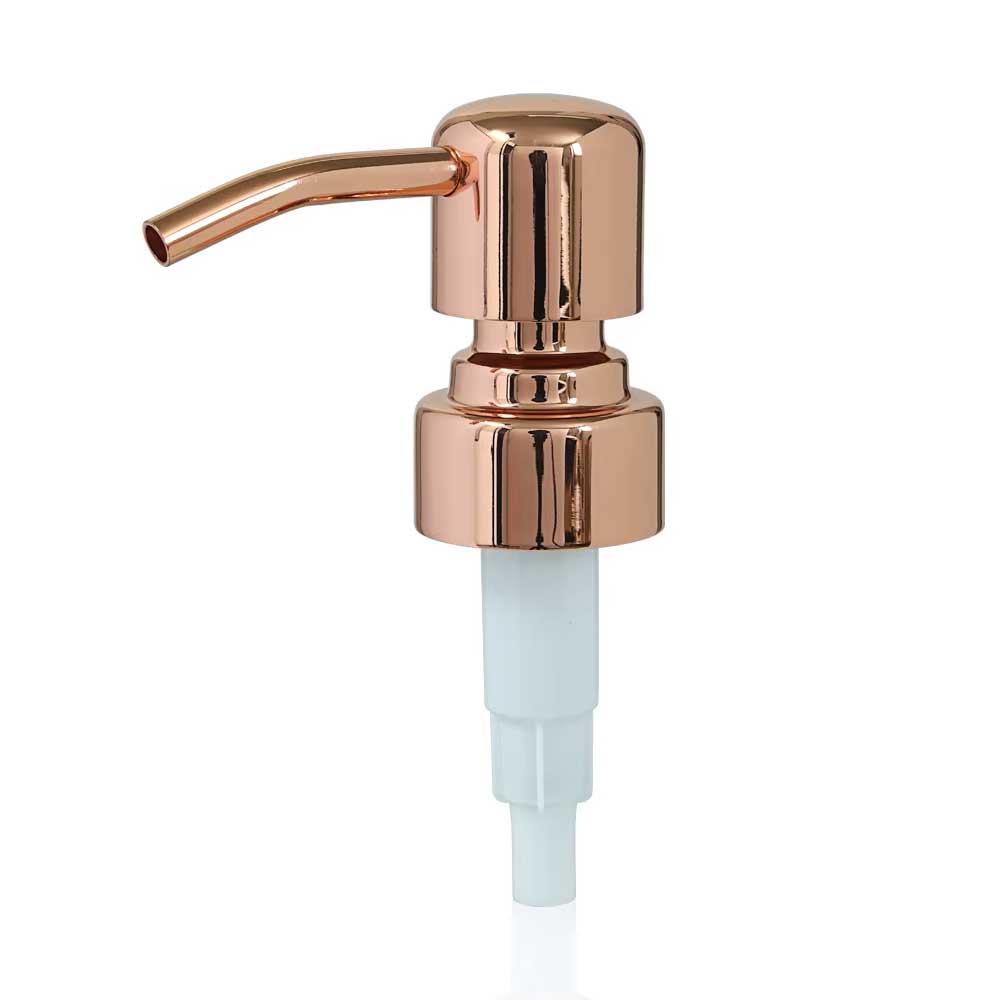 Real metal soap & lotion dispenser pump head 28mm - Rose Gold