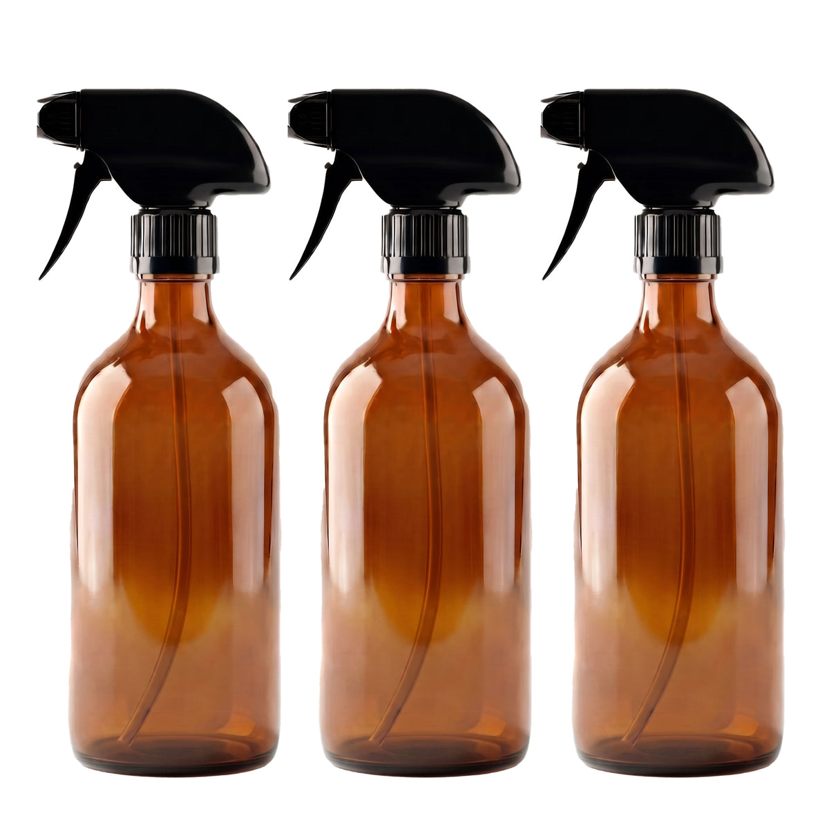 500ml Amber Glass Spray Bottle Trio